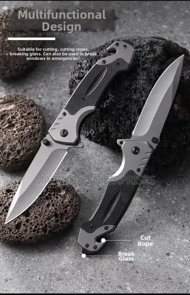 Rolgno Stainless Steel Folding Pocket Knife EDC Outdoor Survival Knife