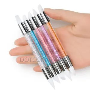 5-Piece Dual-Ended Silicone Nail Art Carving and Sculpting Pens