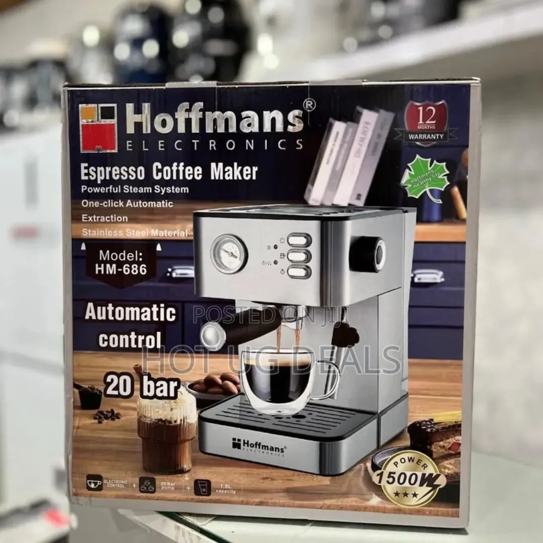 Hoffmans 20-Bar Espresso Machine (1500W) | Model HM-686