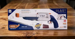 Kids Double Barrel Soft Dart Toy Blaster