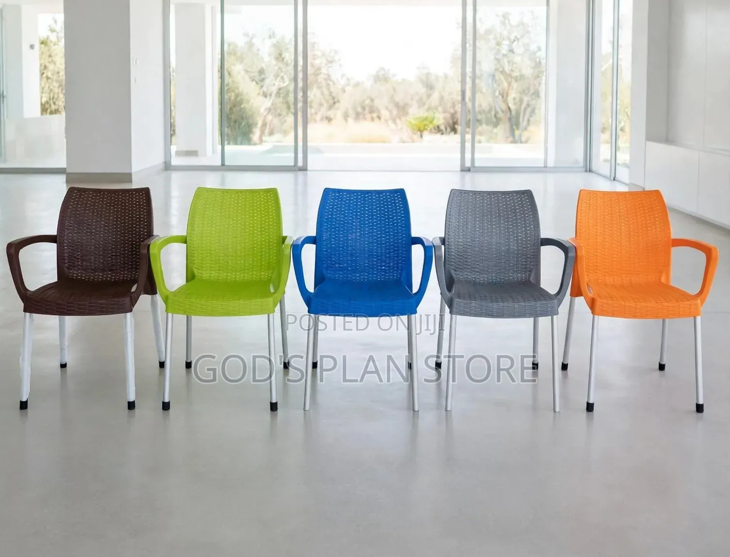 1pcs Metal Stands Restaurant Plastic Chairs Plastic Chairs
