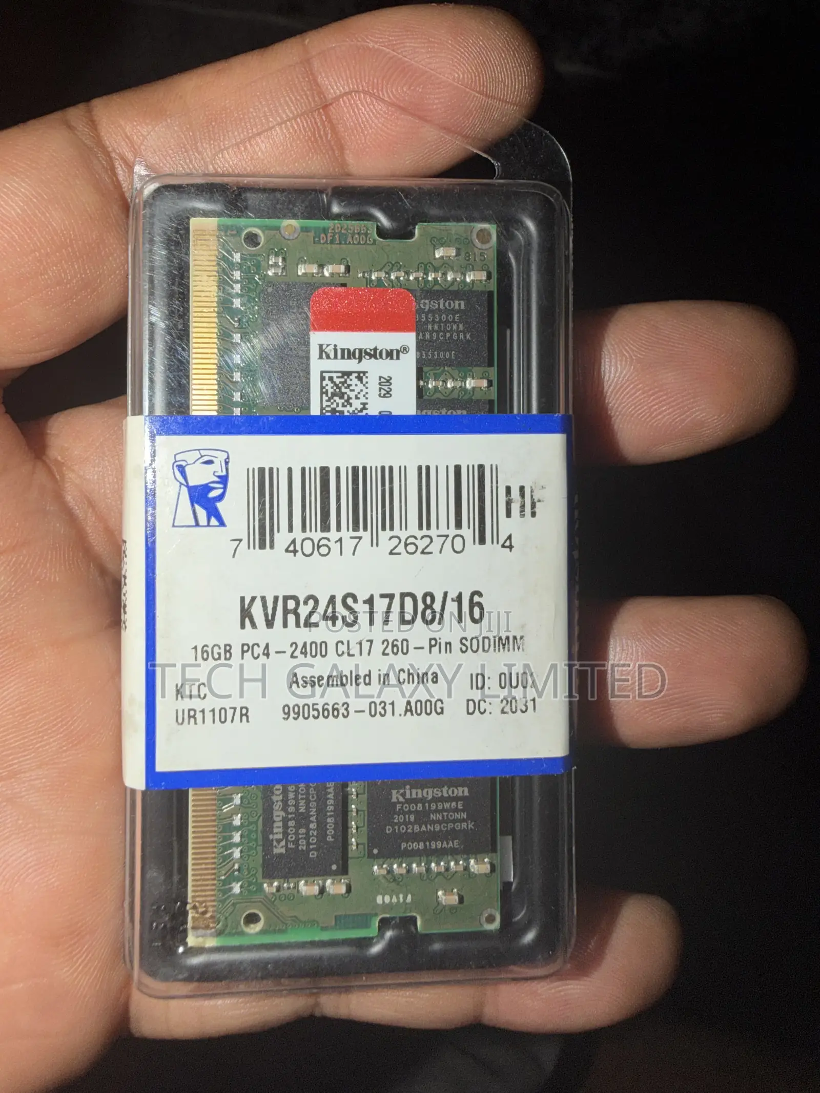 Kingston 16gb 2400Mhz Ddr4 Pc4 Ram for Laptops