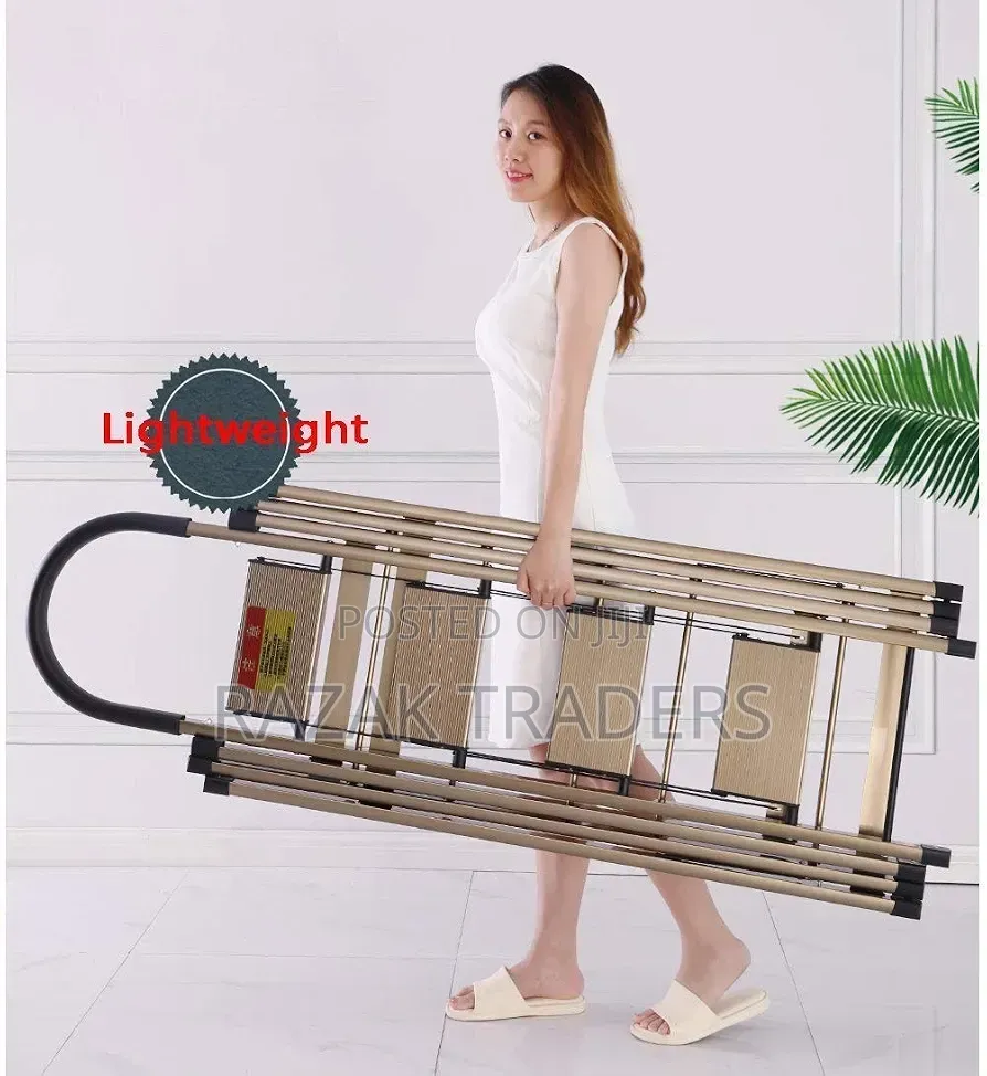 Foldable Clothes Airer Freestanding Step Ladder Foldable for Home Use