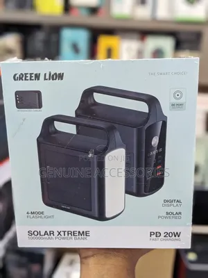 Greenlion Solar Extreme 100,000mah Solar Power Bank 20watts PD