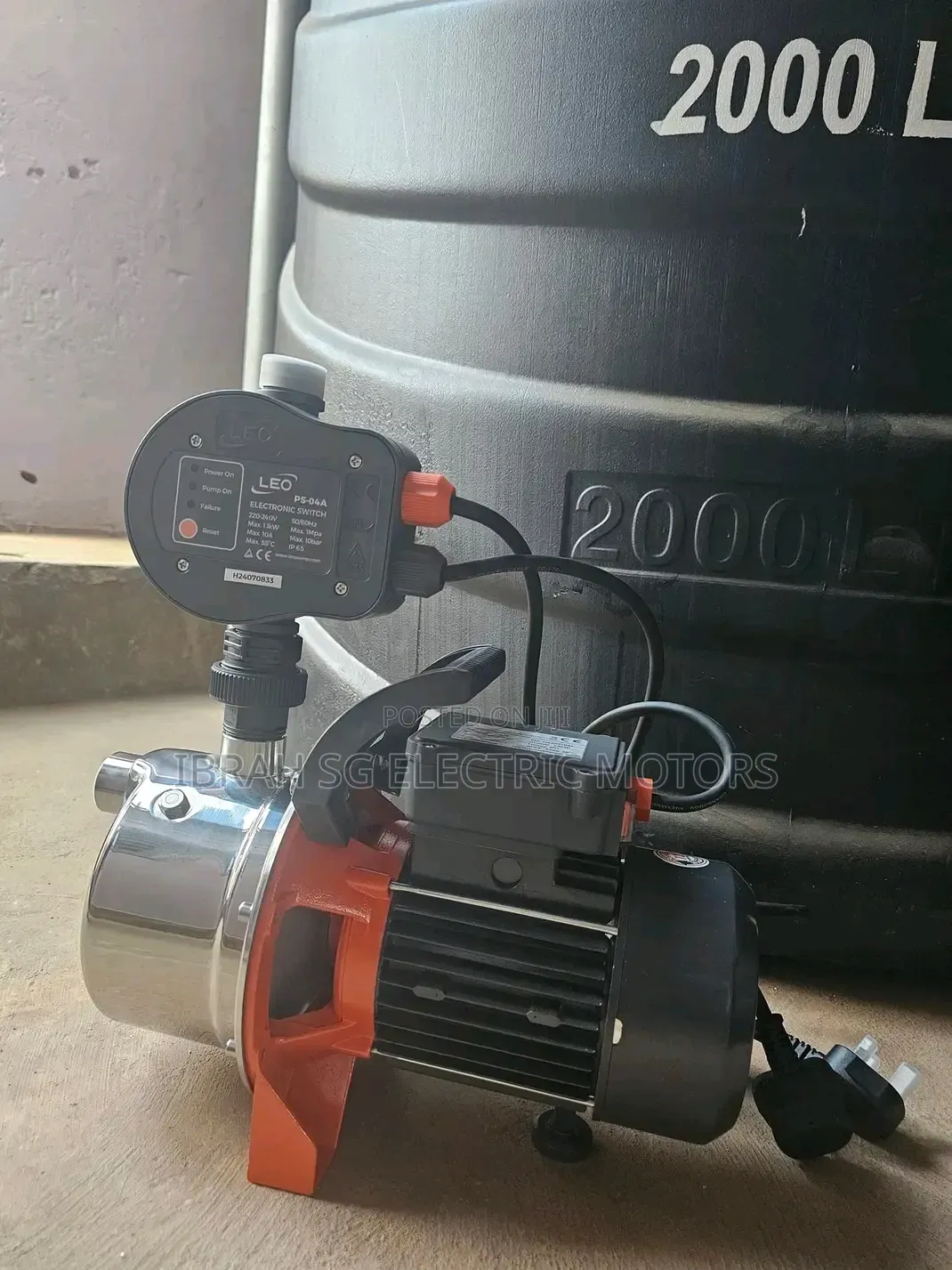 1HP Original Stainless Steel Surface Pump