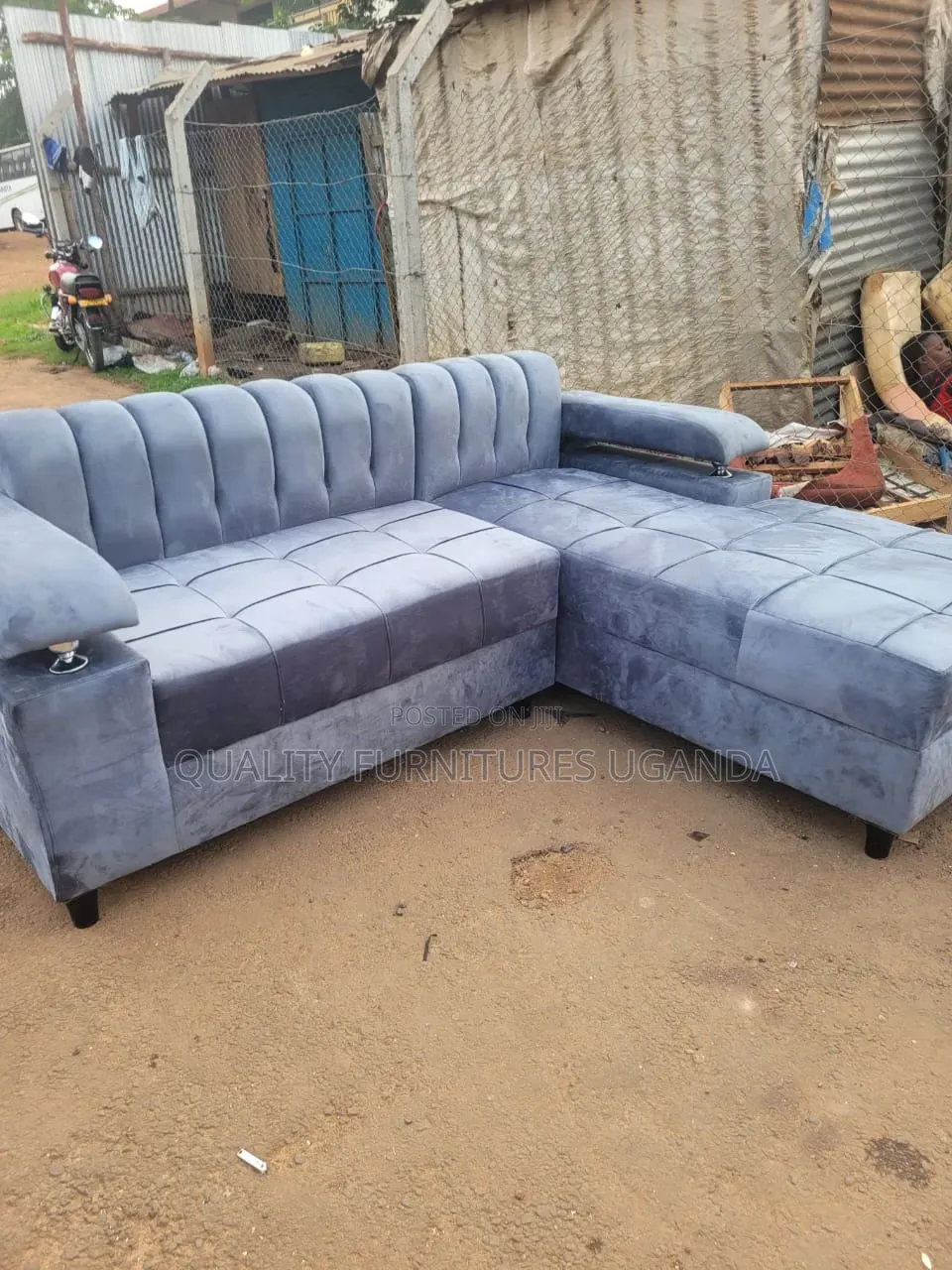 Gray Min L Sofa Bed