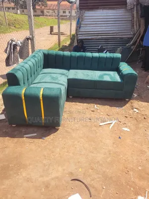 Classy Green Min L Sofa Set