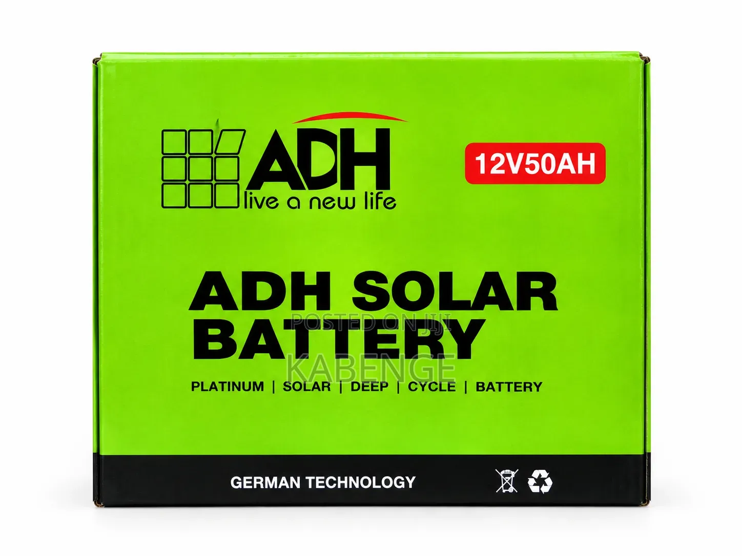 ADH Platinum 12V 50Ah Solar Deep Cycle Battery