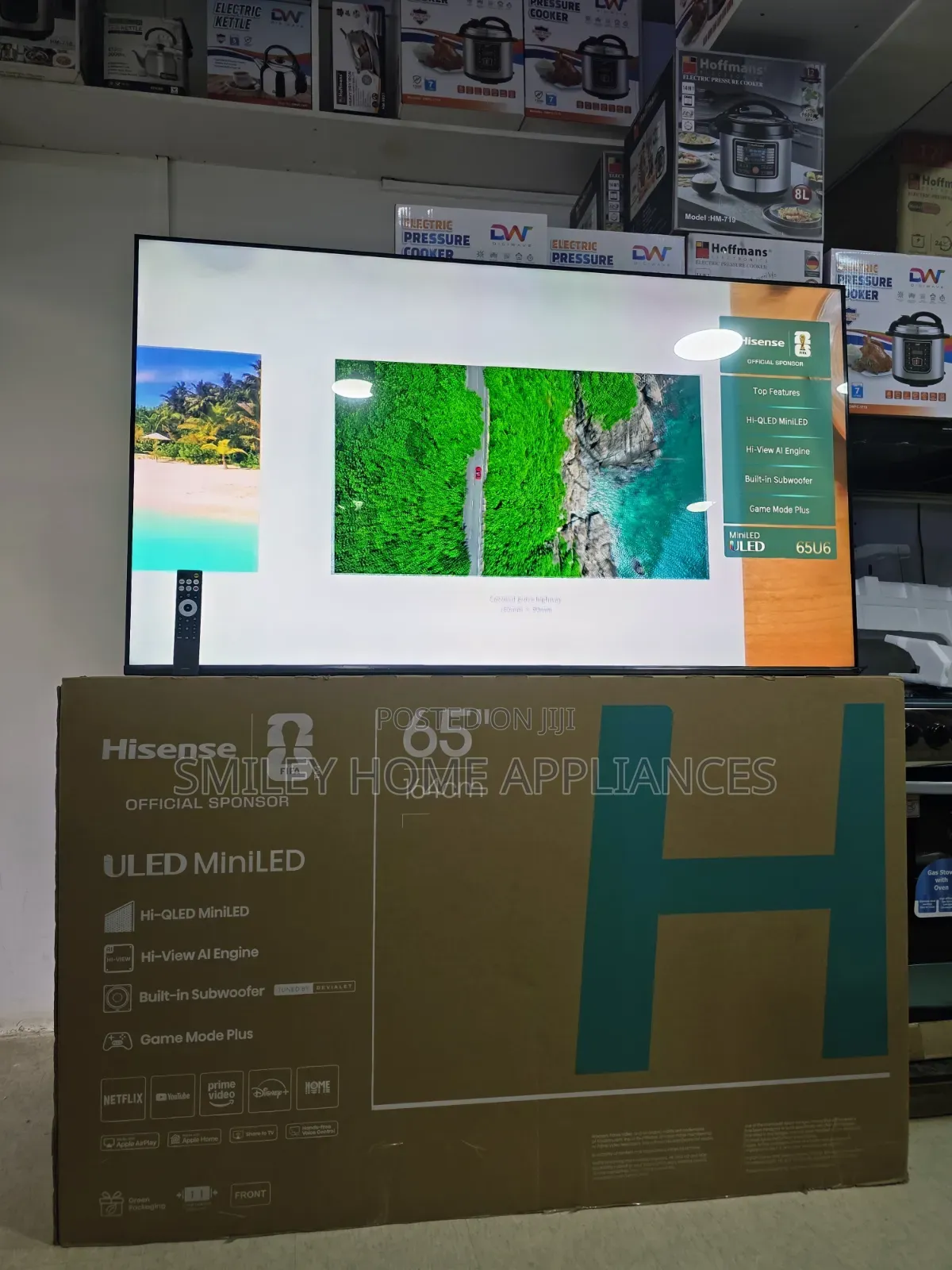 65inches U6pro Series Hisense Uled-MiniLed-4k Quantum Dot Display TV