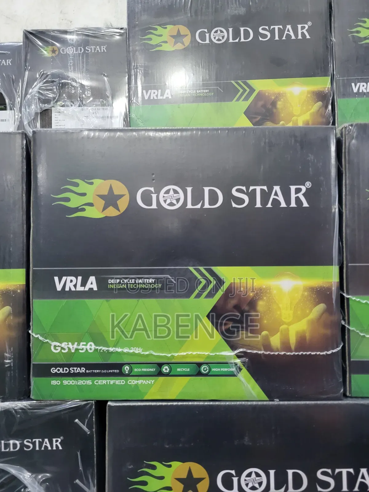 GOLD STAR GSV50 12V 50Ah at 20Hr VRLA Deep Cycle Battery