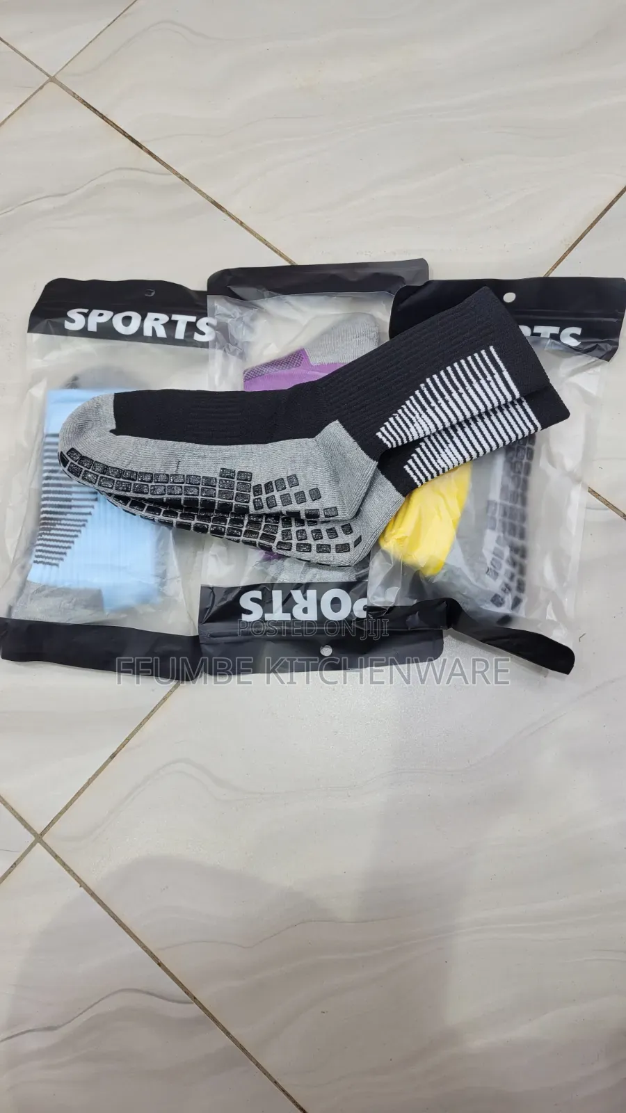 Anti-Slip Sports Grip Socks