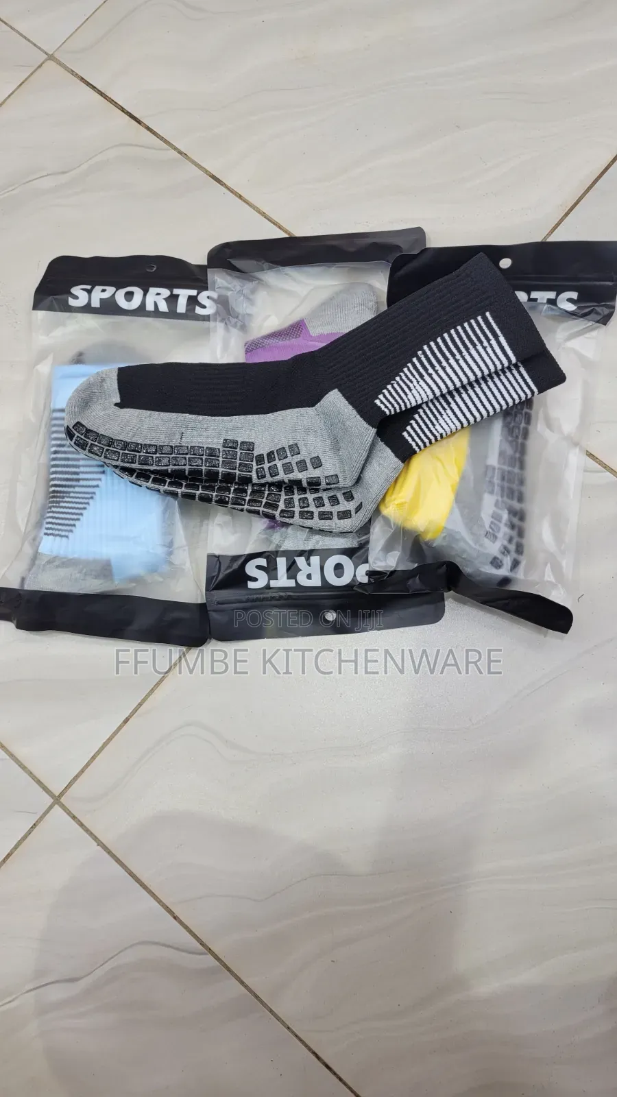 Anti-Slip Sports Grip Socks