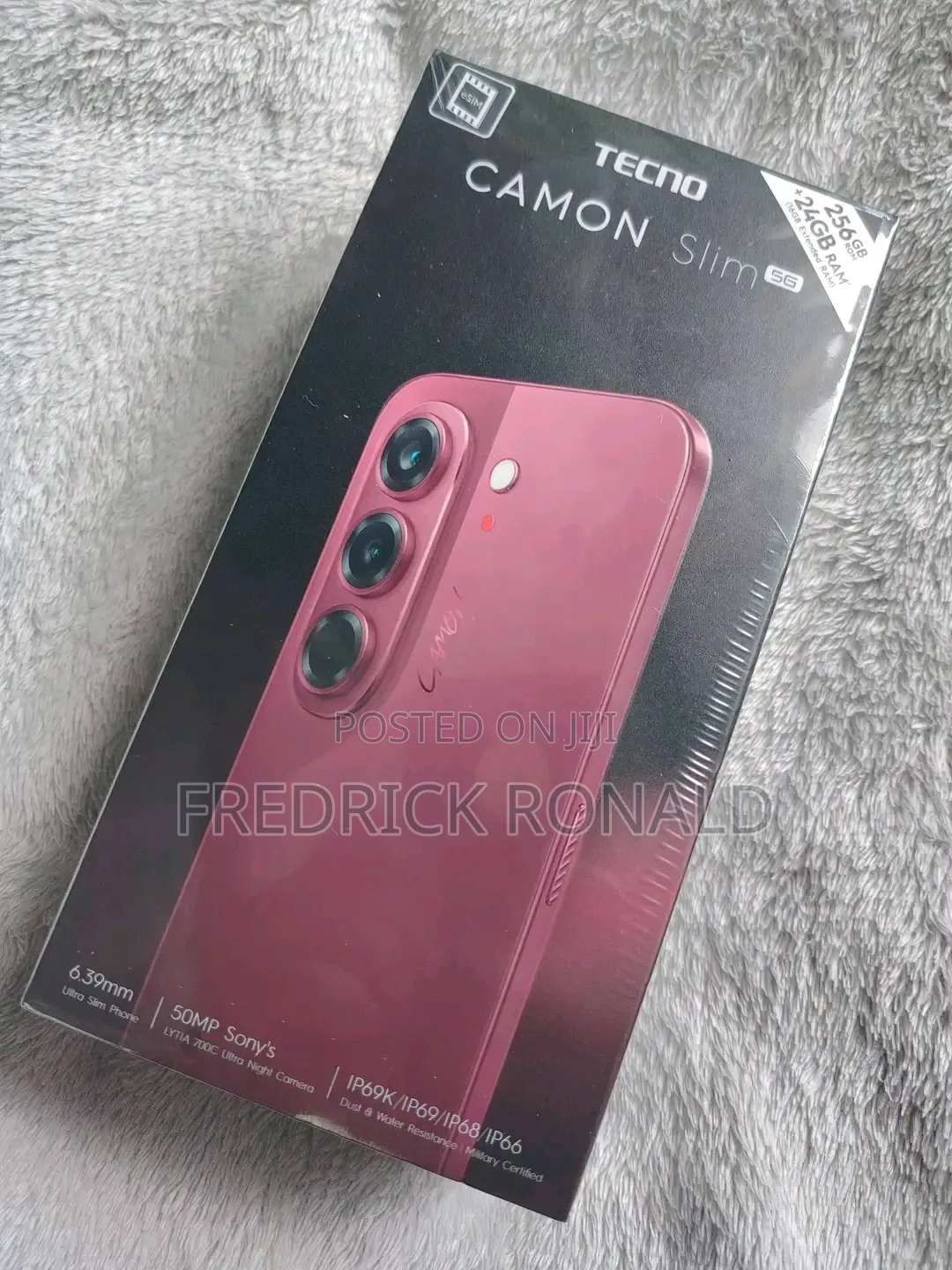 New Tecno Camon Slim 256 GB Graphite