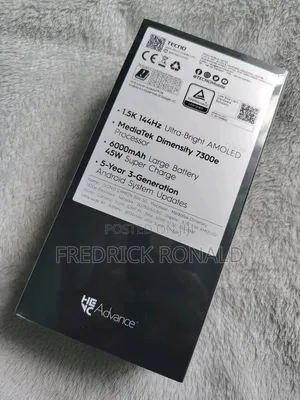 New Tecno Camon Slim 256 GB Graphite