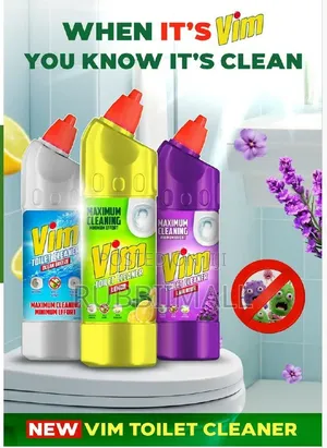 Vim Toilet Cleaner (Lavender, Lemon, and Ocean Fresh).