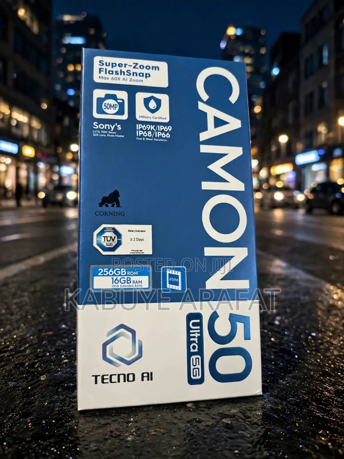 New Tecno Camon 50 Ultra 256 GB