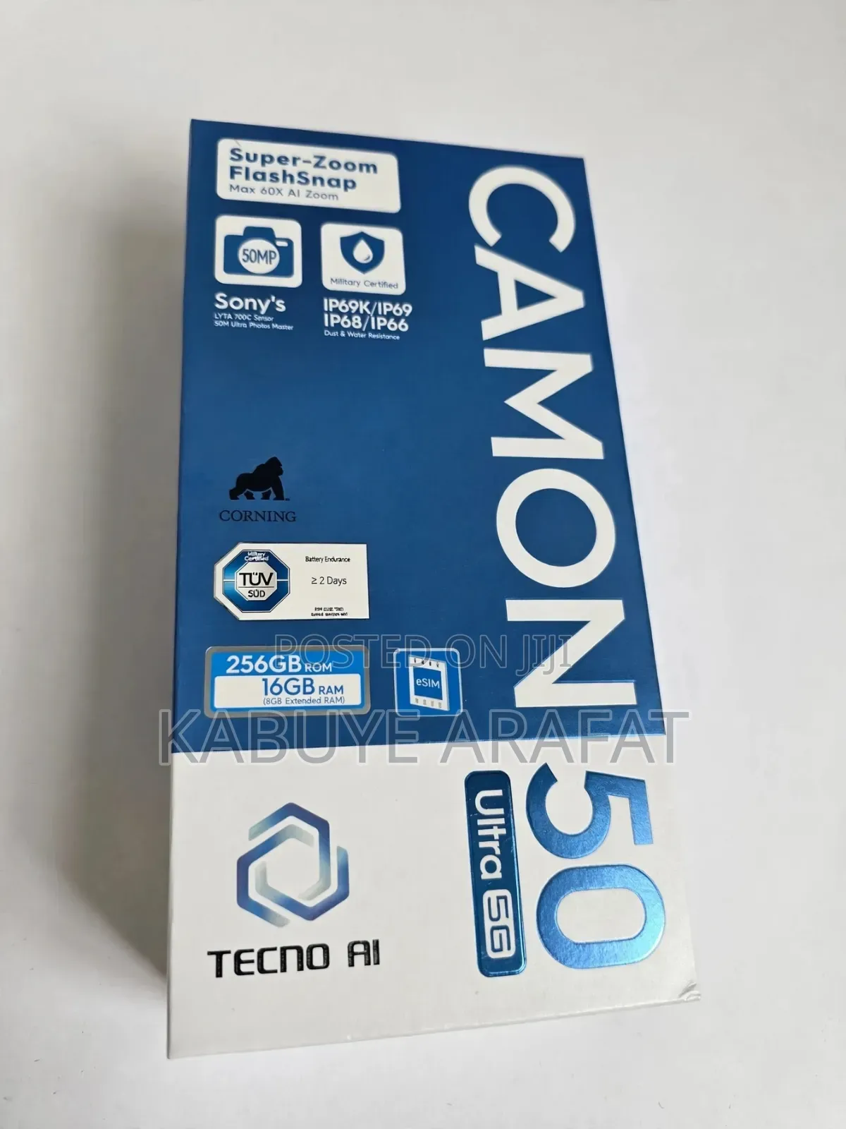 New Tecno Camon 50 Ultra 256 GB Gray