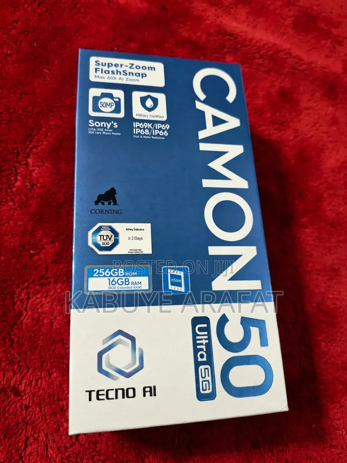 New Tecno Camon 50 Ultra 256 GB Gray