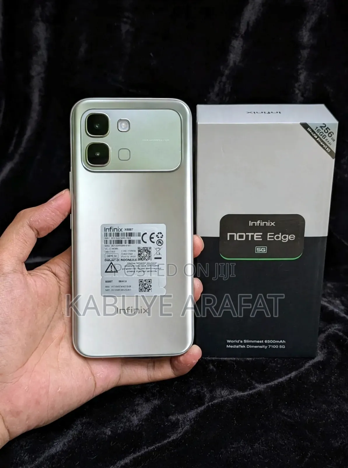 New Infinix Note Edge 256 GB Silver
