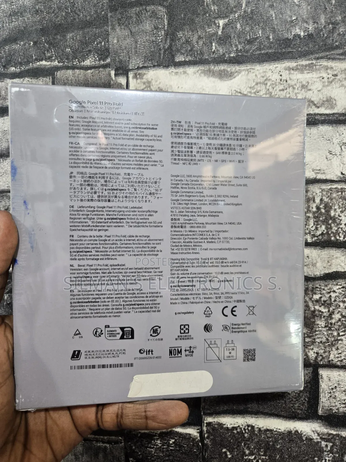 New Google Pixel 11 Pro Fold 512 GB Black