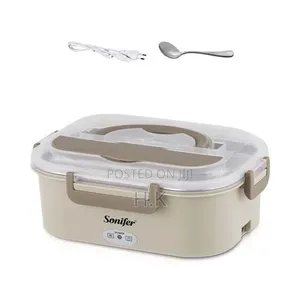 Sonifer SF-1513 Electric Lunch Box (60W, Stainless Steel, Leak-Proof)