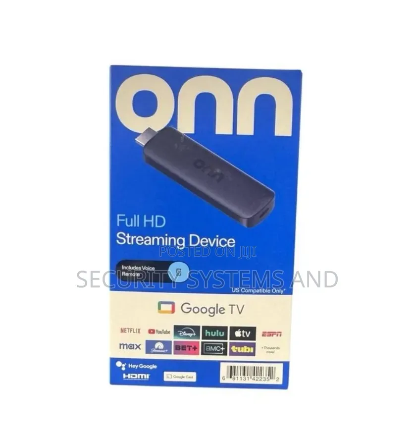 Onn Android TV FHD Streaming Stick With Remote Control & Chromecast