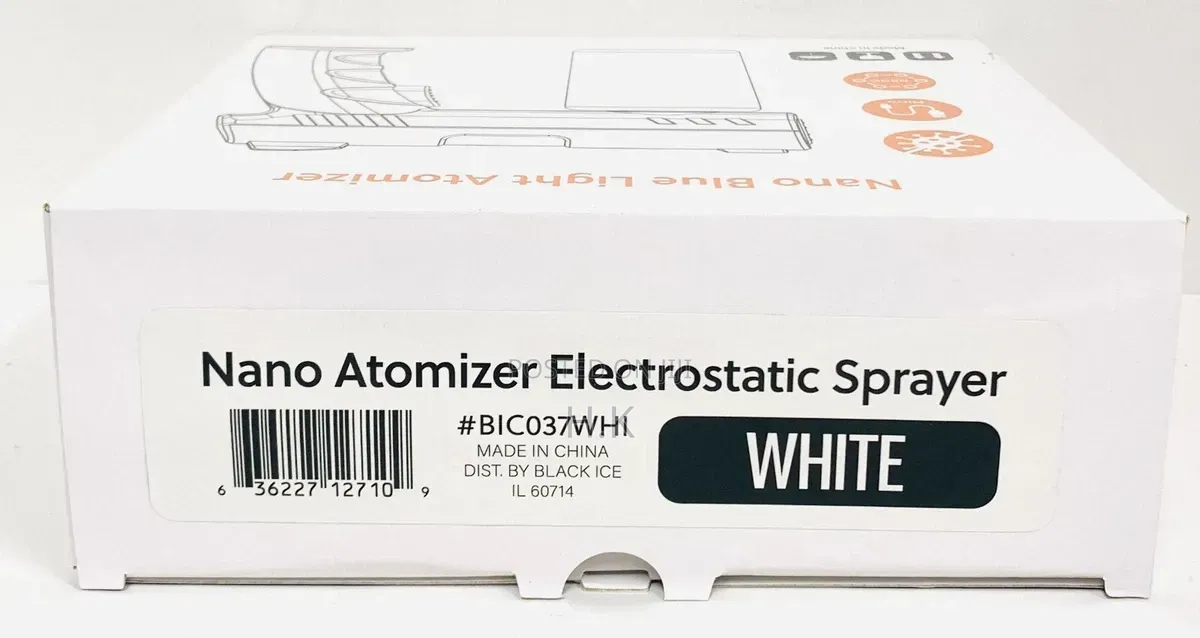 Black Ice Nano Blue Light Atomizer Electrostatic Sprayer 280ML Black