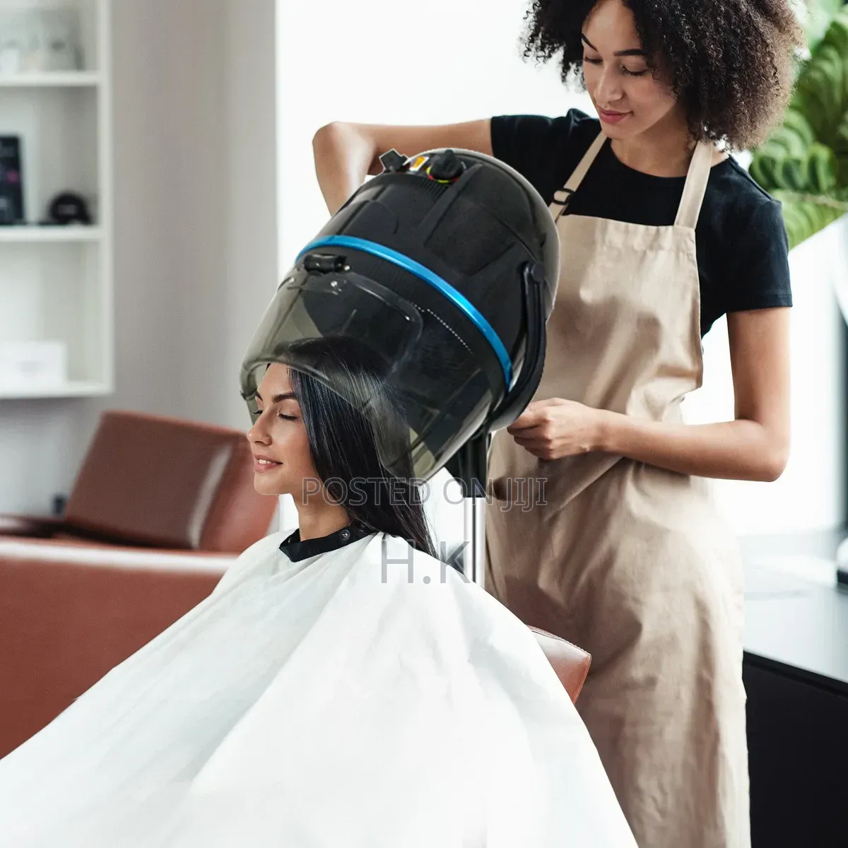 Professional 1300W Hair Bonnet Dryer Hot Perm Adjustable Height