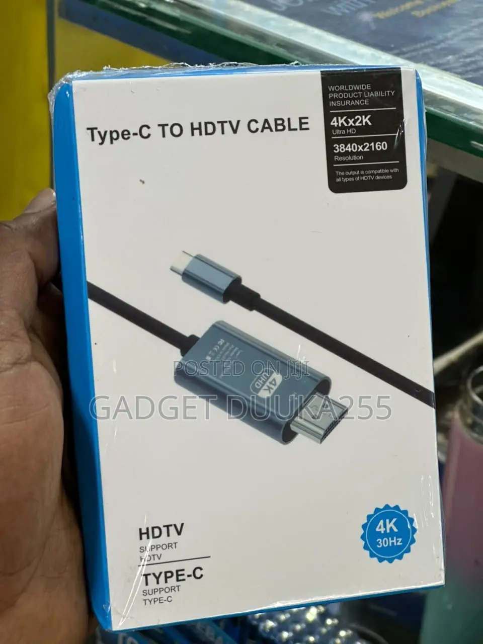 USB Type-C to HDMI Cable – Laptop to TV/Monitor