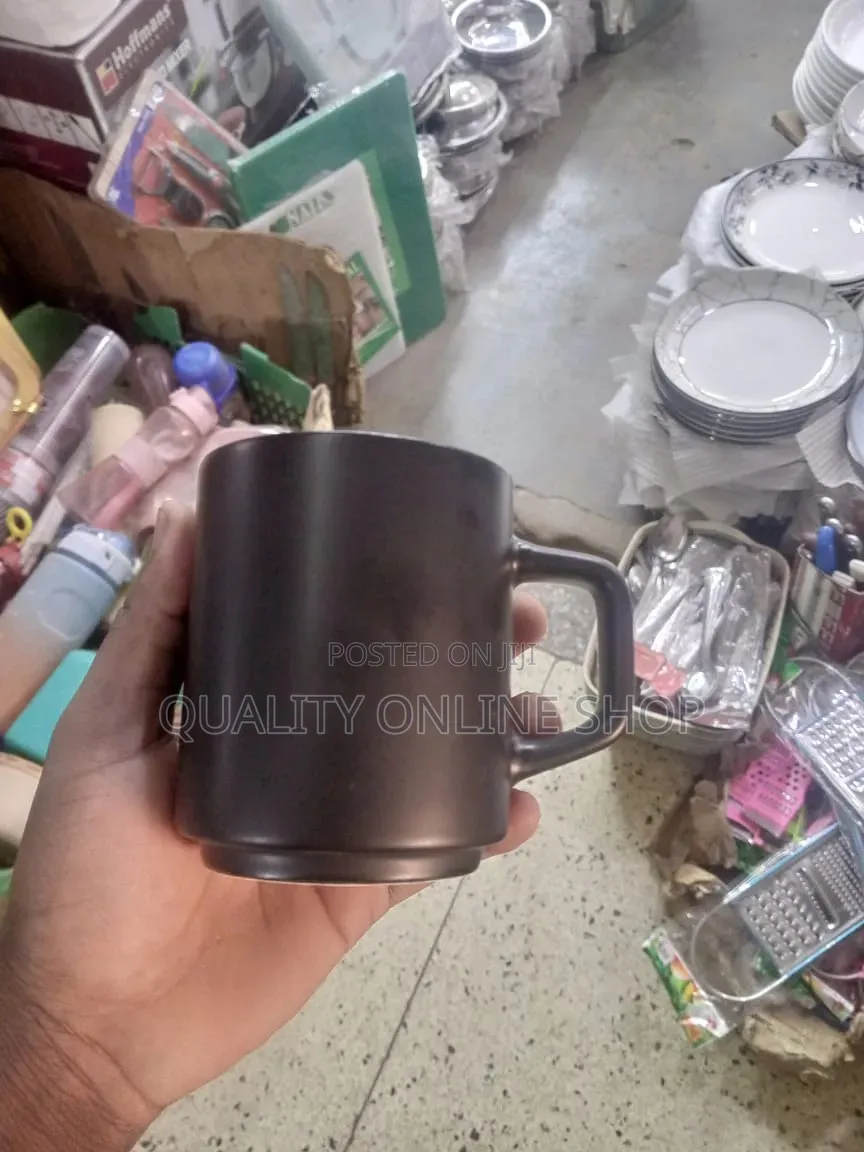 Black Ceramic Cups 12pcs