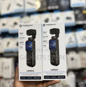 Powerology Lenso Pocket-Sized Gimbal Camera – 4K UHD