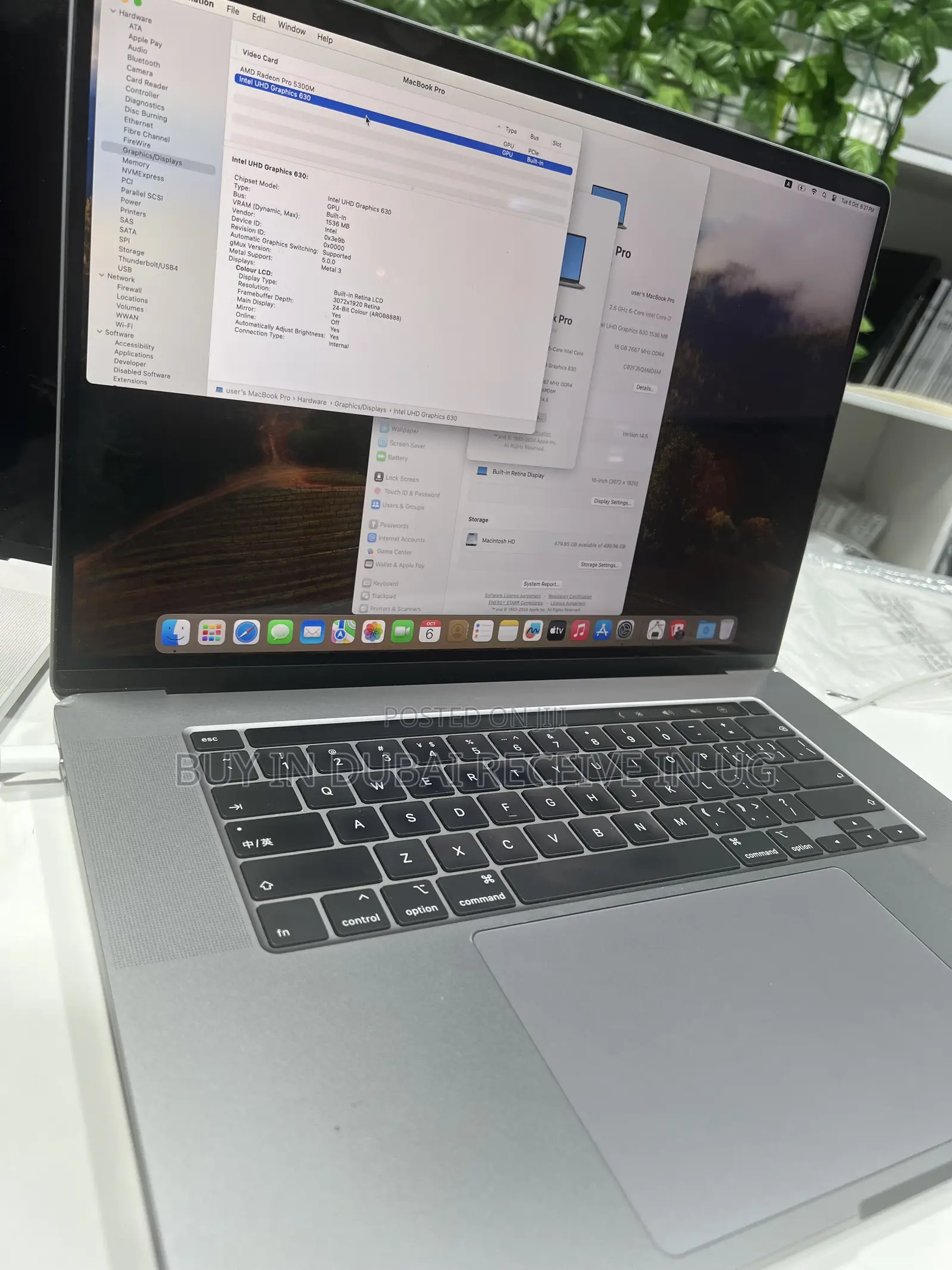 Laptop Apple MacBook Pro 2019 16GB Intel Core i7 SSD 512GB