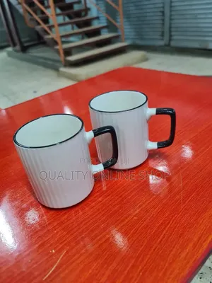 Stripped Coffee Cups Ceramic Cups 12pcs
