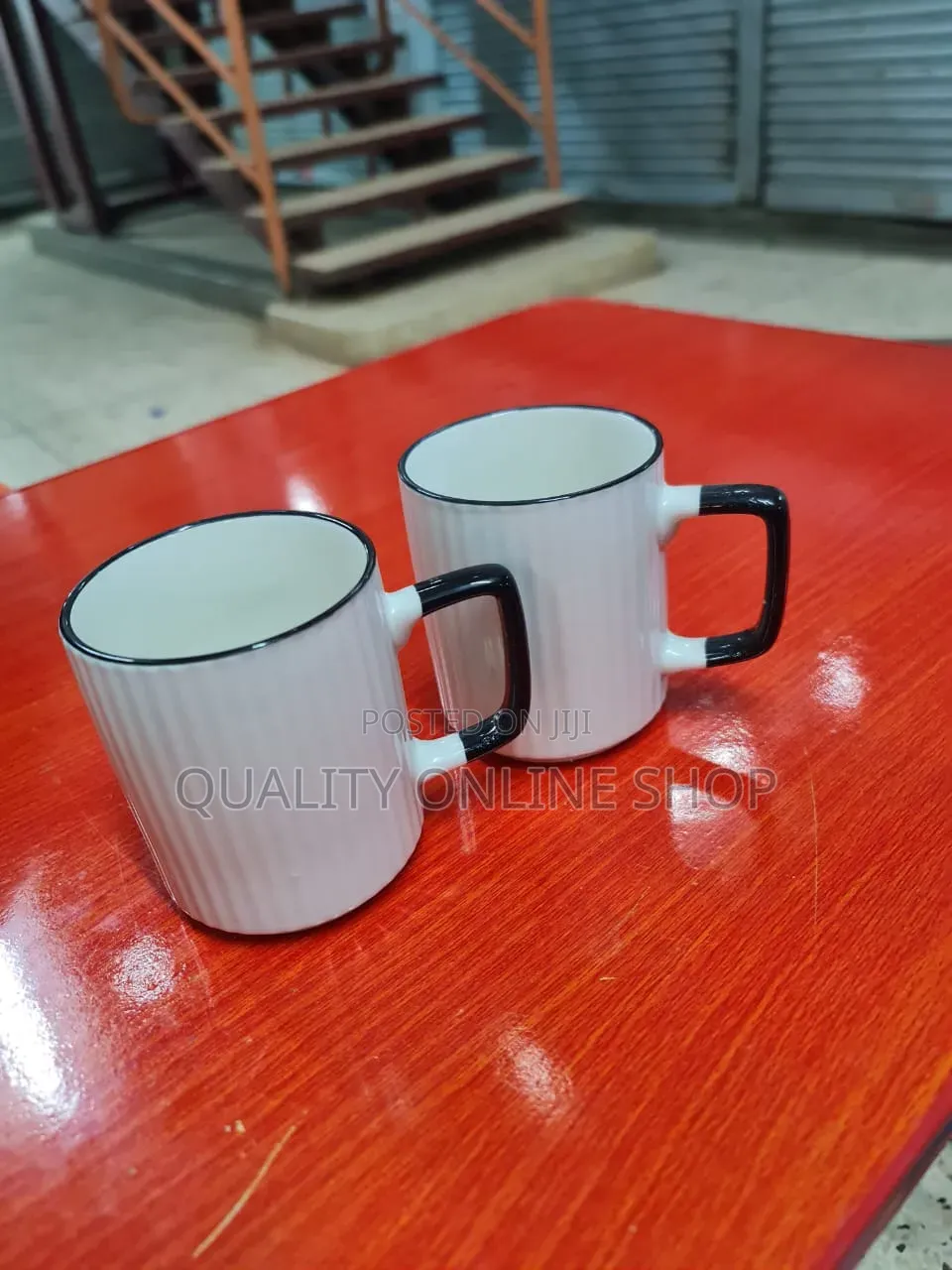 Stripped Coffee Cups Ceramic Cups 12pcs