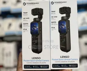 Powerology Lenso Pocket-Sized Gimbal Camera – 4K UHD