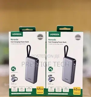 Ugreen 20000mah Nexode Power Bank 45W With Built-in Cable