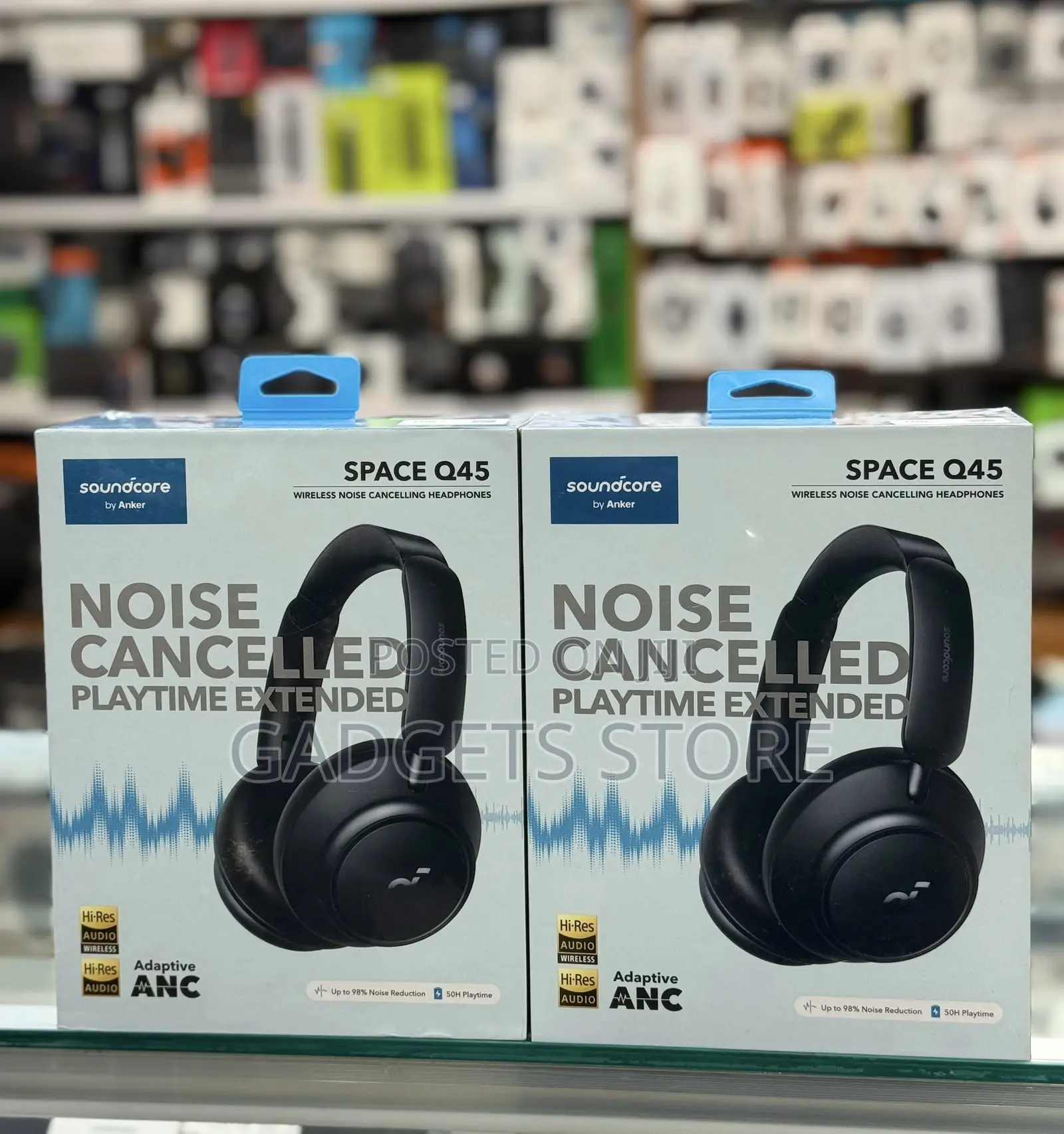 Anker Soundcore Space Q45 Wireless Noise-Cancelling Headphones.