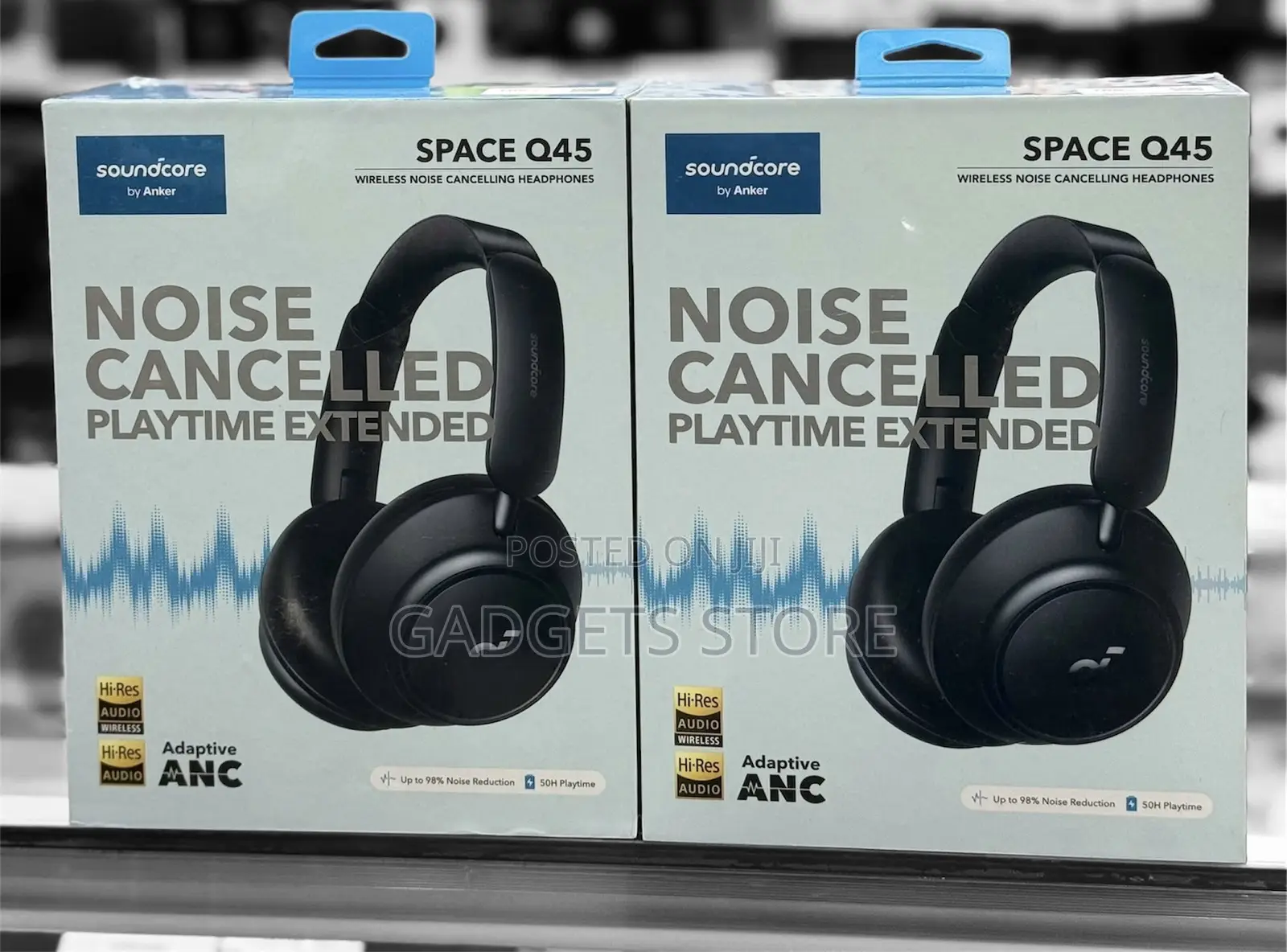 Anker Soundcore Space Q45 Wireless Noise-Cancelling Headphones.