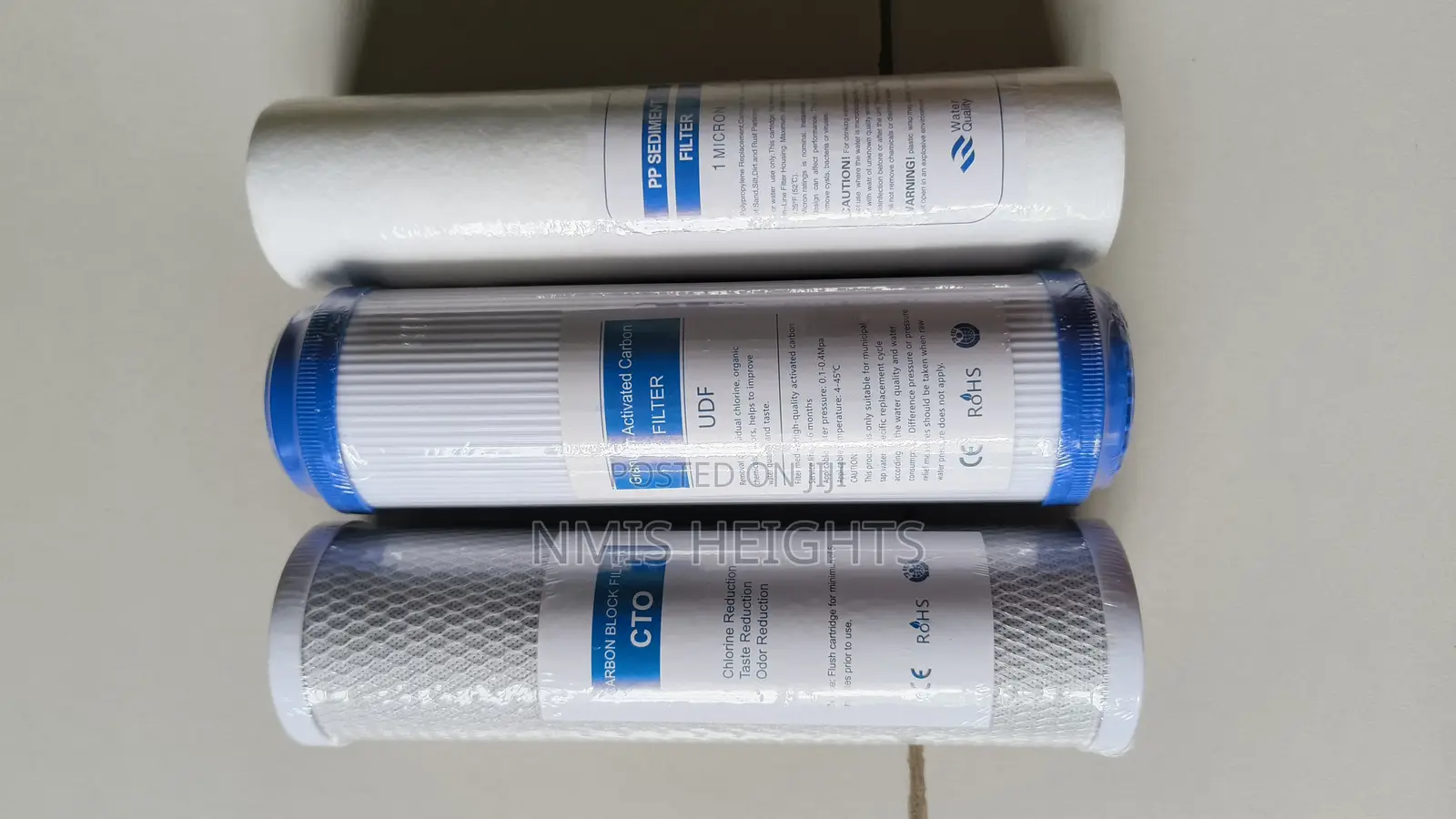 PP/CTO/UDF(Triple) Water Filter Cartilages Replacement (1micron)