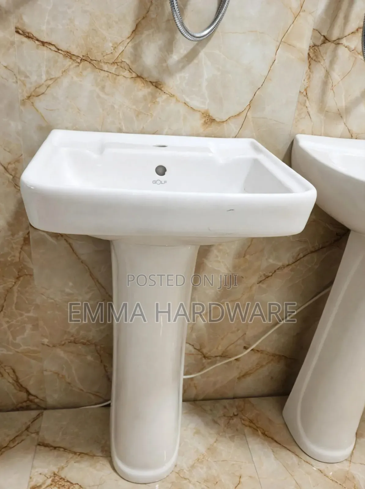 Hand Basin Full Set/With Accessories Frencia Square Medium