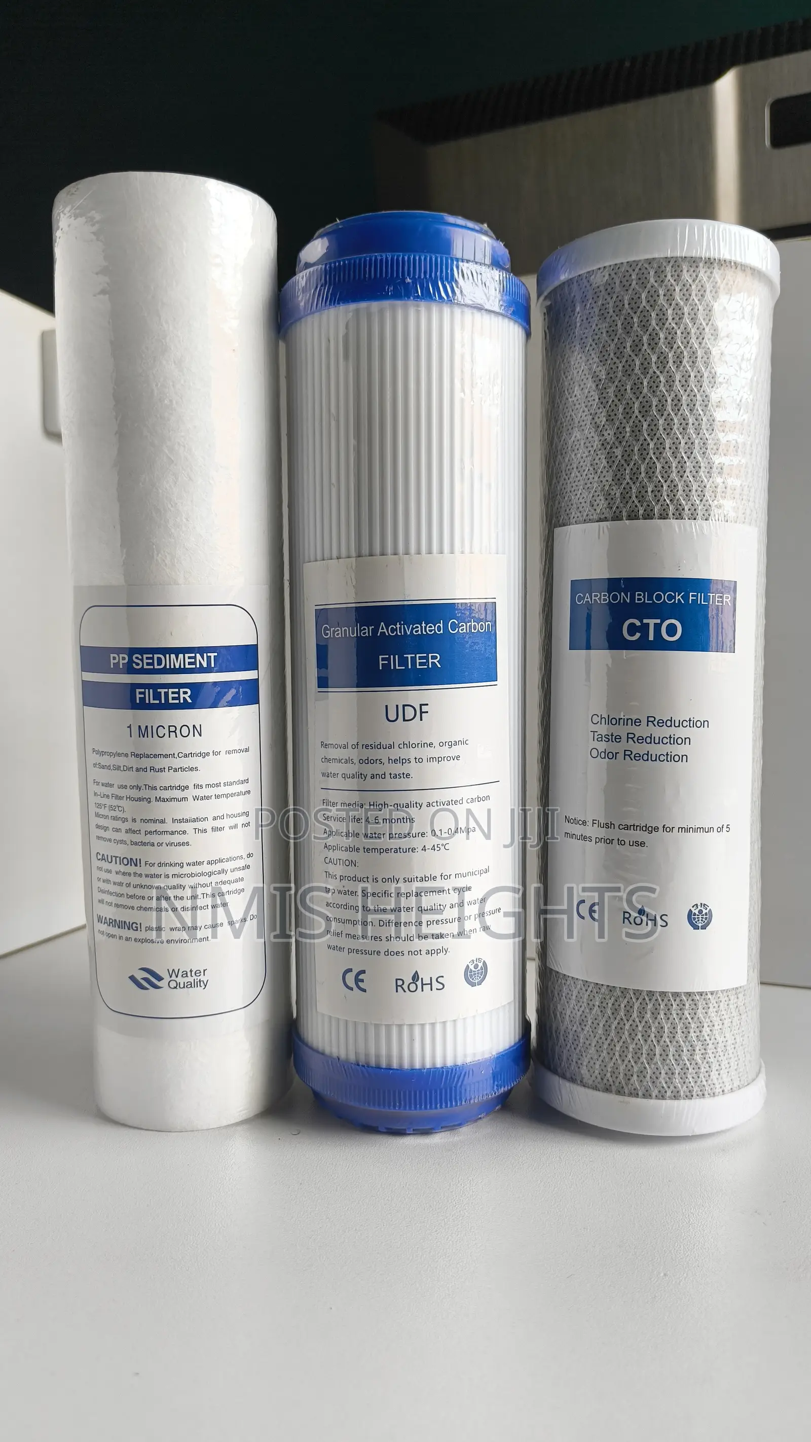 PP/CTO/UDF(Triple) Water Filter Cartilages Replacement (1micron)
