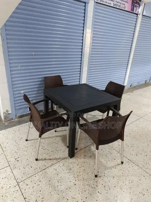 Classic Dining Plastic Table and Chairs Plastic Table and Chairs