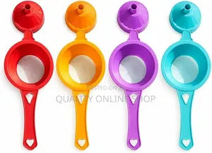 Multipurpose Plastic Kitchen Funnel Removable Strainer