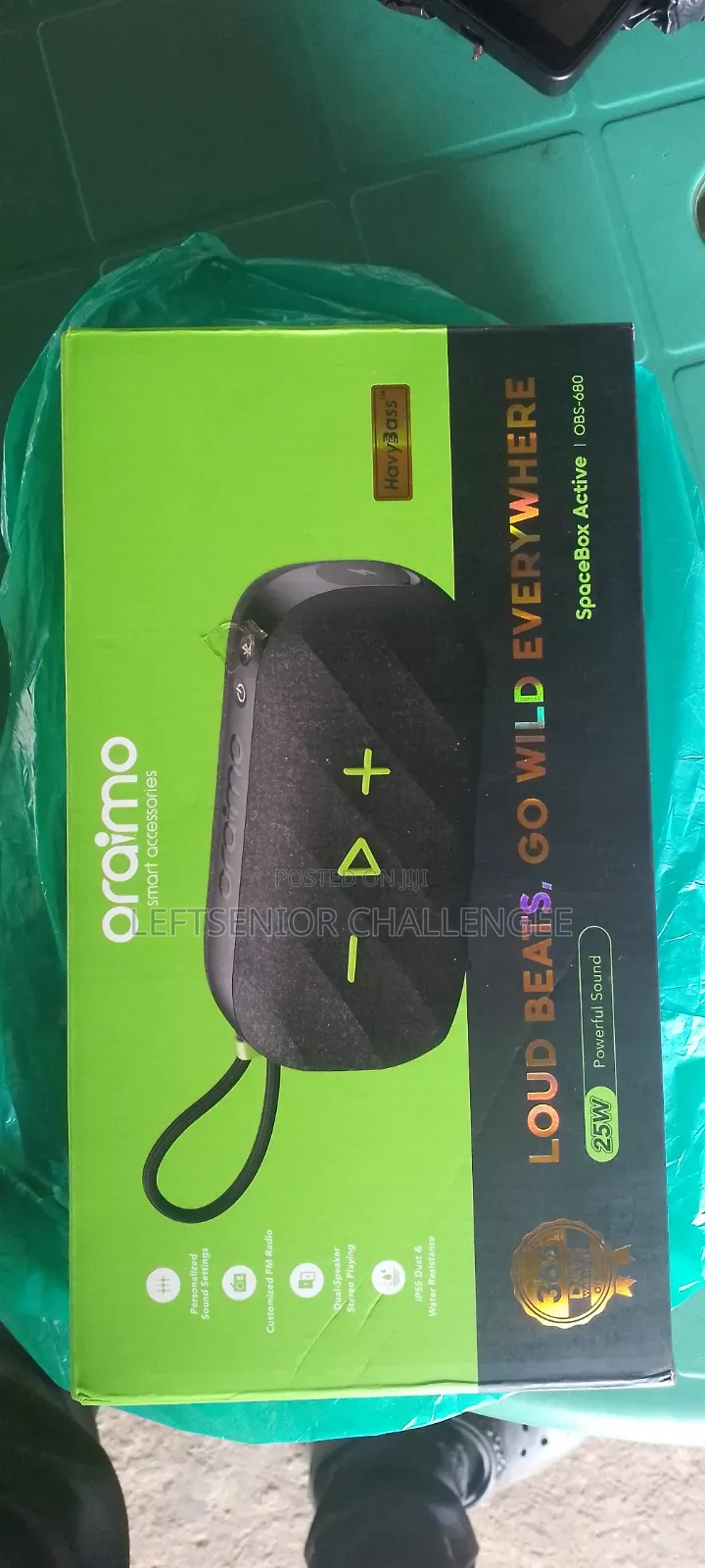 Oraimo SpaceBox Active OBS-680 Almost New -With Box & Receipt