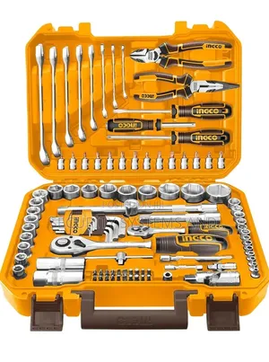 INGCO 100 PCS Tools Set, Hand Tool Set, for Home Improvement, Repair