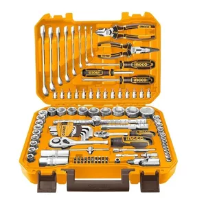 INGCO 100 PCS Tools Set, Hand Tool Set, for Home Improvement, Repair