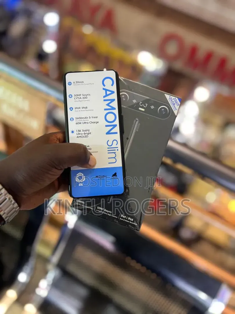 New Tecno Camon Slim 256 GB Black