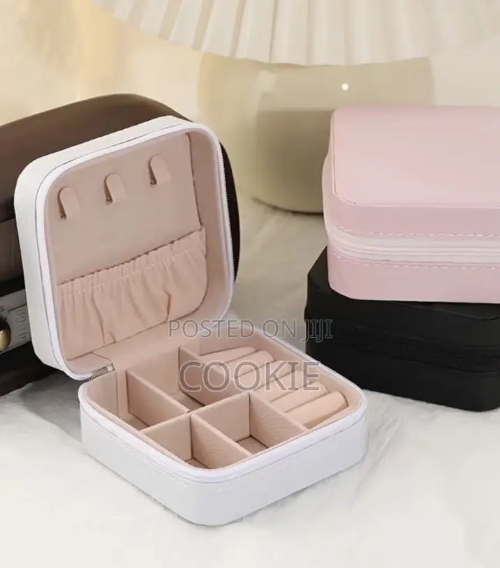 Mini Travel Jewelry Box -Velvet Organizer 7 Colors Available-30000ugx
