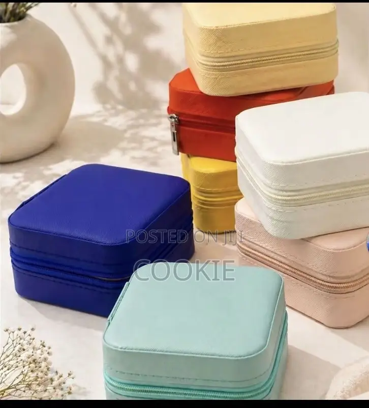 Mini Travel Jewelry Box -Velvet Organizer 7 Colors Available-30000ugx