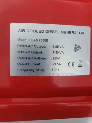 Diesel Generator 6.5Kva Heavy Duty